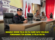 Wadansat Brimob Polda Sultra Hadiri Rapat Dislokasi Pengamanan STQH Nasional di Polda Sultra