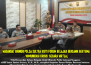 Wadansat Brimob Polda Sultra Ikuti Forum Belajar Bersama Bertema “Komunikasi Krisis” Secara Virtual
