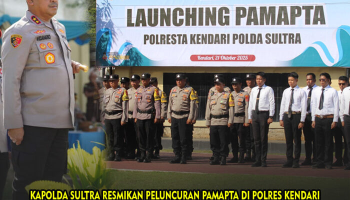 Kapolda Sultra Resmikan Peluncuran PAMAPTA di Polres Kendari: Wujud Nyata Polri Presisi yang Cepat, Tanggap, dan Berempati