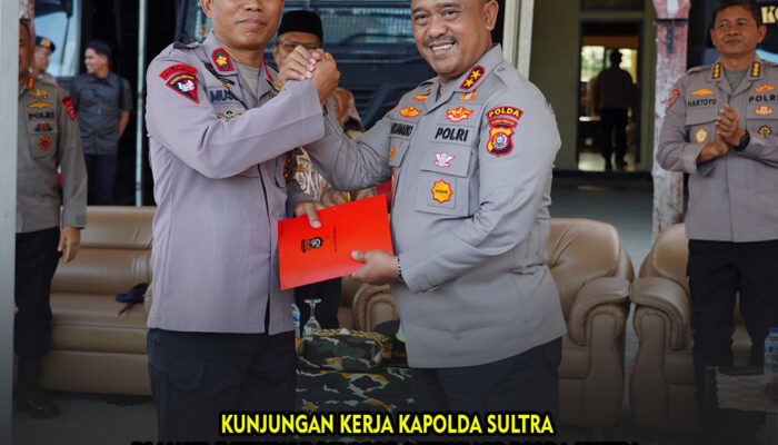 Kapolda Sultra Kunjungi Mako Batalyon B Pelopor, Tekankan Profesionalisme dan Kesiapsiagaan Brimob di Buton Selatan