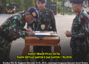 Dansat Brimob Polda Sultra Pimpin Sertijab Danyon B dan Danyon C Pelopor