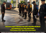 Personel Detasemen Gegana Satbrimob Polda Sultra Laksanakan Sterilisasi di Aula Inspektorat Jelang Pelaksanaan STQH Nasional XXVIII Tahun 2025