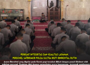 Perkuat Integritas dan Kualitas Layanan, Personel Satbrimob Polda Sultra Ikuti Binrohtal Rutin