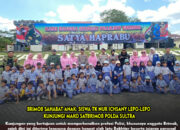 Brimob Sahabat Anak: Siswa TK Nur Ichsany Lepo-Lepo Kunjungi Mako Satbrimob Polda Sultra
