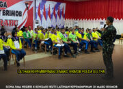 Siswa SMA Negeri 4 Kendari Ikuti Latihan Kepemimpinan di Mako Brimob Polda Sultra di dampingi Danyon A Pelopor Kompol Alwi, S.Ag., M.M