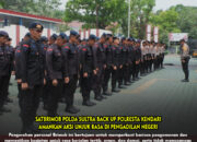 Satbrimob Polda Sultra Back Up Polresta Kendari Amankan Aksi Unjuk Rasa di Pengadilan Negeri