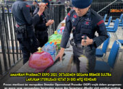 Amankan Pharmacy Expo 2025, Detasemen Gegana Brimob Sultra Lakukan Sterilisasi Ketat di Eks MTQ Kendari