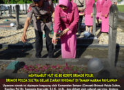 Menyambut HUT ke-80 Korps Brimob Polri, Brimob Polda Sultra Gelar Ziarah Khidmat di Taman Makam Pahlawan