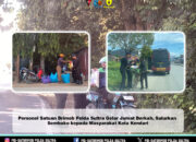 Personel Satuan Brimob Polda Sultra Gelar Jumat Berkah, Salurkan Sembako kepada Masyarakat Kota Kendari