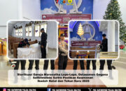 Sterilisasi Gereja Maranatha Lepo-Lepo, Detasemen Gegana Satbrimobda Sultra Pastikan Keamanan Ibadah Natal dan Tahun Baru 2025