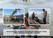 Personel Batalyon B Pelopor Tingkatkan Kesiapsiagaan melalui Latihan SAR Laut Antisipasi Bencana Alam