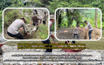 Brimob Batalyon C Pelopor Bangun Jembatan di Kolaka Utara Dukung Program Nasional 300 Ribu Jembatan untuk Keselamatan dan Pendidikan Anak Indonesia