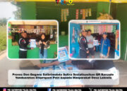 Provos Den Gegana Satbrimobda Sultra Sosialisasikan QR Barcode Yanduanmas Divpropam Polri kepada Masyarakat Desa Lalowiu
