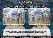 Dua Personel Satbrimob Polda Sultra Naik Pangkat Saat Bertugas dalam Misi Perdamaian PBB di Republik Afrika Tengah