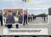 Personel Siaga Satbrimobda Sultra Laksanakan Apel Kesiapsiagaan Antisipasi Gangguan Kamtibmas