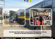 Sat Brimob Polda Sultra Laksanakan Pengantaran Siswa Sekolah di Kendari Gunakan Bus Sekolah