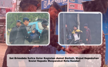 Sat Brimobda Sultra Gelar Kegiatan Jumat Berkah, Wujud Kepedulian Sosial Kepada Masyarakat Kota Kendari