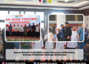 Dansat Brimob Polda Sultra Hadiri Rakerprov KONI Sultra, Dukung Pembinaan Olahraga Berprestasi
