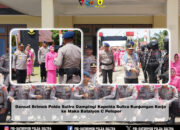 Dansat Brimob Polda Sultra Dampingi Kapolda Sultra Kunjungan Kerja ke Mako Batalyon C Pelopor