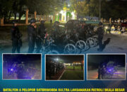 Batalyon A Pelopor Satbrimobda Sultra Laksanakan Patroli Skala Besar di Wilayah Hukum Polresta Kendari