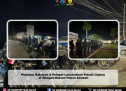 Personel Batalyon A Pelopor Laksanakan Patroli Cipkon di Wilayah Hukum Polres Kendari
