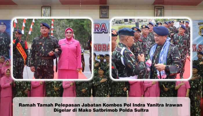 Ramah Tamah Serah jabatan Kombes Pol Indra Yanitra Irawan Digelar di Mako Satbrimob Polda Sultra