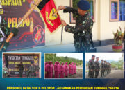 Personel Batalyon C Pelopor Laksanakan Pensucian Tunggul “Satya Dharma Waspada” dalam Rangka HUT Ke-4