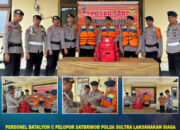 Personel Batalyon C Pelopor Satbrimob Polda Sultra Laksanakan Siaga SAR di Posko SAR Tanggap Darurat