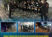 Sinergi Tangguh Den 45 PRC Batalyon B Pelopor dan Polres Baubau, Patroli Gabungan Perkuat Keamanan Kota