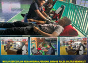 Personel Brimob Polda Sultra Ikuti Kegiatan Donor Darah di Poltekkes, Wujud Kepedulian Kemanusiaan