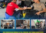 Aksi Kemanusiaan Brimob Sultra: Personel Ikut Donor Darah di MTs Negeri 1 Kendari