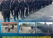 Kompi Siaga, Komposit Gegana, dan Seluruh Baja Taja Satbrimob Polda Sultra Laksanakan Apel Pagi untuk Tingkatkan Kesiapsiagaan