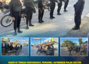 Hadir di Tengah Masyarakat, Personel Satbrimob Polda Sultra Intensifkan Patroli Ramadhan 2026