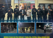 Brimob Polda Sultra Perkuat Stabilitas, Patroli Skala Besar Sisir Wilayah Hukum Polresta Kendari