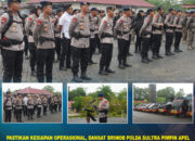 Dansat Brimob Polda Sultra Pimpin Apel Kesiapsiagaan, Tegaskan Profesionalisme dan Respons Cepat Personel