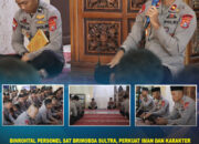 Binrohtal Personel Sat Brimobda Sultra, Perkuat Iman dan Karakter Melalui Pengajian di Masjid At-Taqwa
