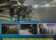 Antisipasi Gangguan Kamtibmas, Satbrimob Polda Sultra Intensifkan Patroli Skala Besar