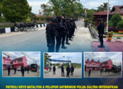 Patroli KRYD Batalyon A Pelopor Satbrimob Polda Sultra Intensifkan Pengamanan Menjelang Buka Puasa Ramadhan 2026