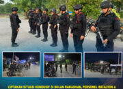 Ciptakan Situasi Kondusif di Bulan Ramadhan, Personel Batalyon A Pelopor Satbrimob Polda Sultra Laksanakan Patroli Subuh dan Standby di Gerbang Batas Kota Kendari
