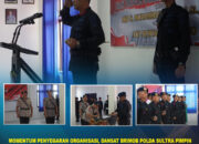 Momentum Penyegaran Organisasi, Dansat Brimob Polda Sultra Pimpin Sertijab Kasi Provos