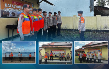 Personel Batalyon B Pelopor Satbrimob Polda Sultra Siaga Penuh di Posko SAR, Tingkatkan Kesiapsiagaan Hadapi Potensi Bencana