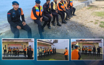 Personel Batalyon B Pelopor Satbrimob Polda Sultra Laksanakan Siaga SAR Antisipasi Bencana Alam di Wilayah Pulau Buton