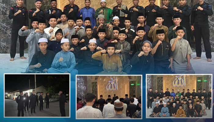 Tarawih Kamtibmas Detasemen Gegana Sat Brimob Polda Sultra, Wujud Nyata Pengabdian di Bulan Suci Ramadhan 1447 H