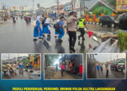 Peduli Pendidikan, Personel Brimob Polda Sultra Laksanakan Pengantaran Siswa dengan Bus Brimob Gratis