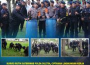 Kurvei Rutin Satbrimob Polda Sultra, Ciptakan Lingkungan Kerja yang Sehat dan Nyaman