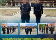 Personel Batalyon C Pelopor Satbrimob Polda Sultra Laksanakan Apel Pagi untuk Tingkatkan Disiplin dan Kesiapsiagaan