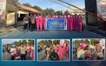 Personel Satuan Brimob Polda Sultra dan Bhayangkari Berbagi Takjil, Wujud Kepedulian di Bulan Suci Ramadan