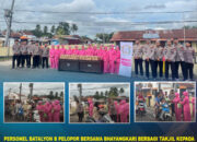 Personel Batalyon B Pelopor Bersama Bhayangkari Berbagi Takjil kepada Masyarakat di Batauga, Wujud Kepedulian di Bulan Suci Ramadhan