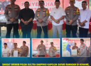 Dansat Brimob Polda Sultra Dampingi Kapolda Safari Ramadan di Konawe, Terima Hibah Tanah Brimob dan Resmikan Sejumlah Fasilitas