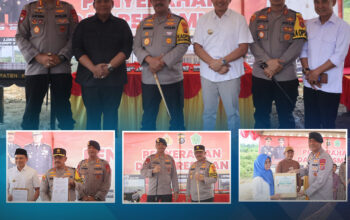 Dansat Brimob Polda Sultra Dampingi Kapolda Safari Ramadan di Konawe, Terima Hibah Tanah Brimob dan Resmikan Sejumlah Fasilitas